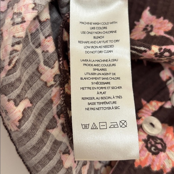 :Price Firm: Free People Tilly Long Sleeve Shirt in French Chocolate - Picture 9 of 10